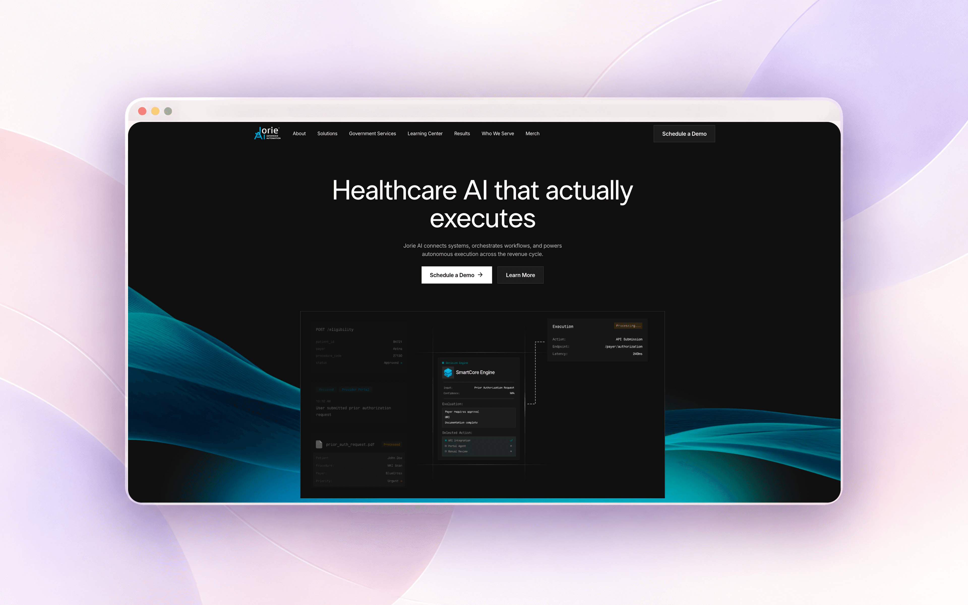 Jorie AI website